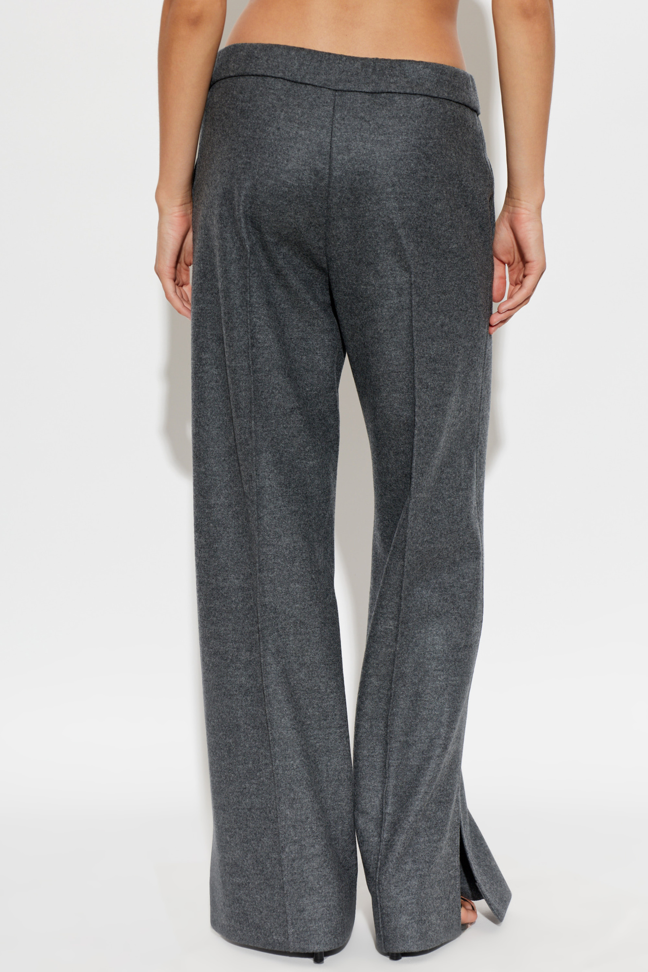 JIL SANDER Wool pants with stitched seams on the legs | Women's